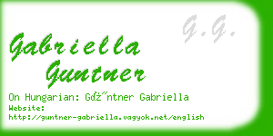 gabriella guntner business card